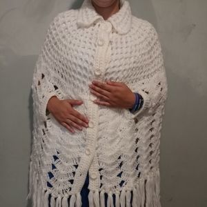 Vintage crochet shawl/cape by Sears